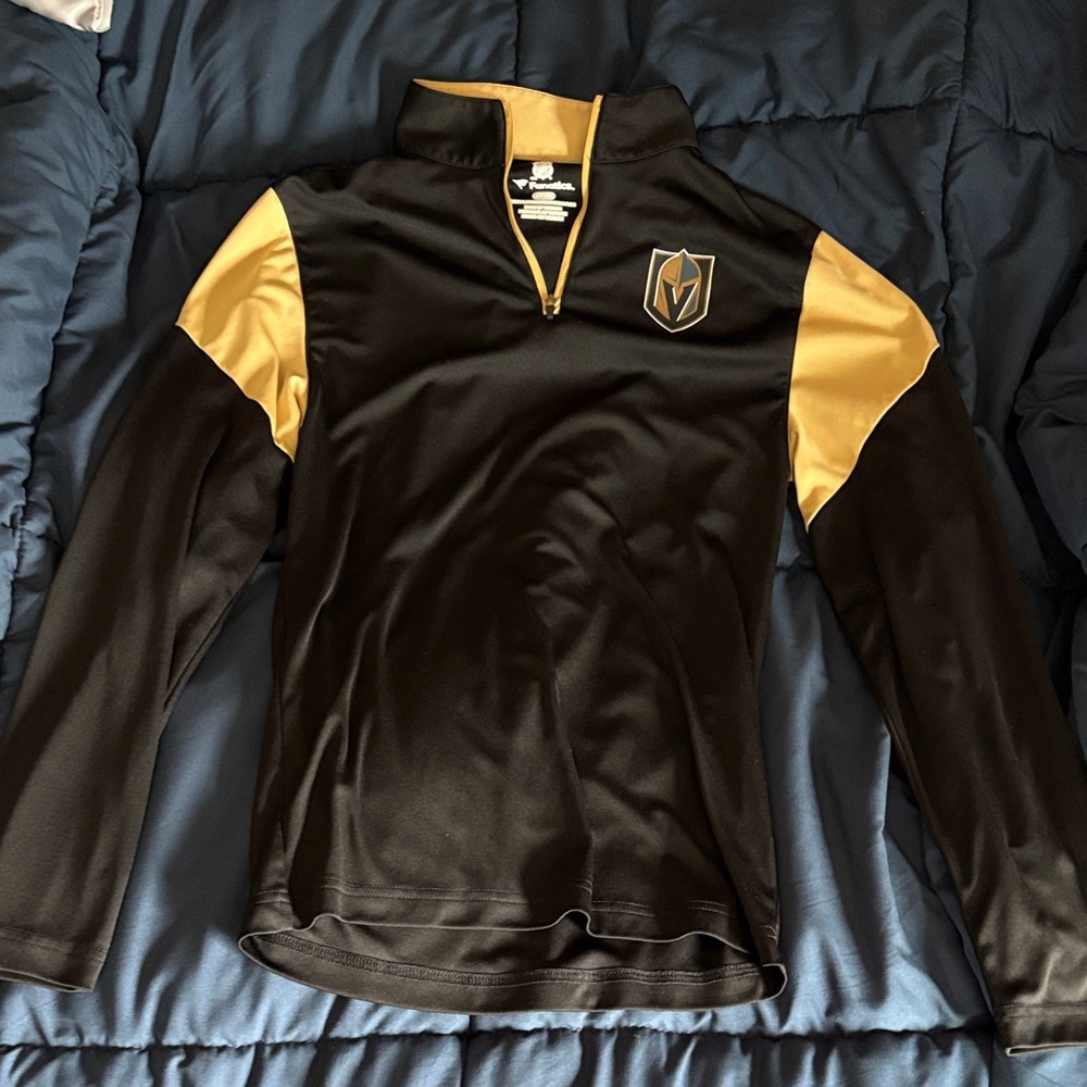 Black and Gold Fanatics Las Vegas Golden Knights Quarter-Zip Pullover